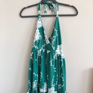 Flower Pattern Beach Dress